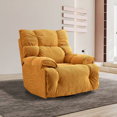 Yellow discount rocker recliner